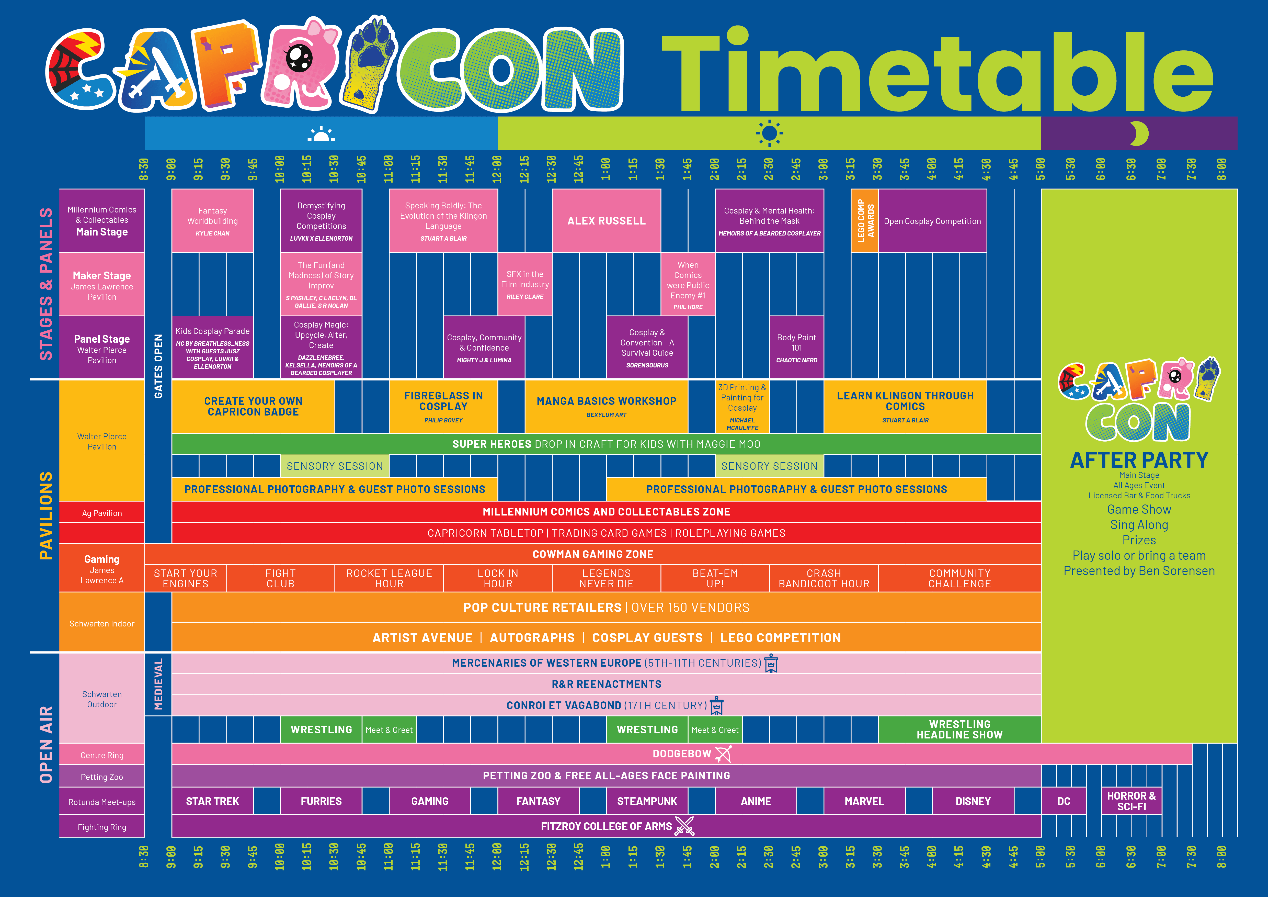 Capricon 2026 Timetable