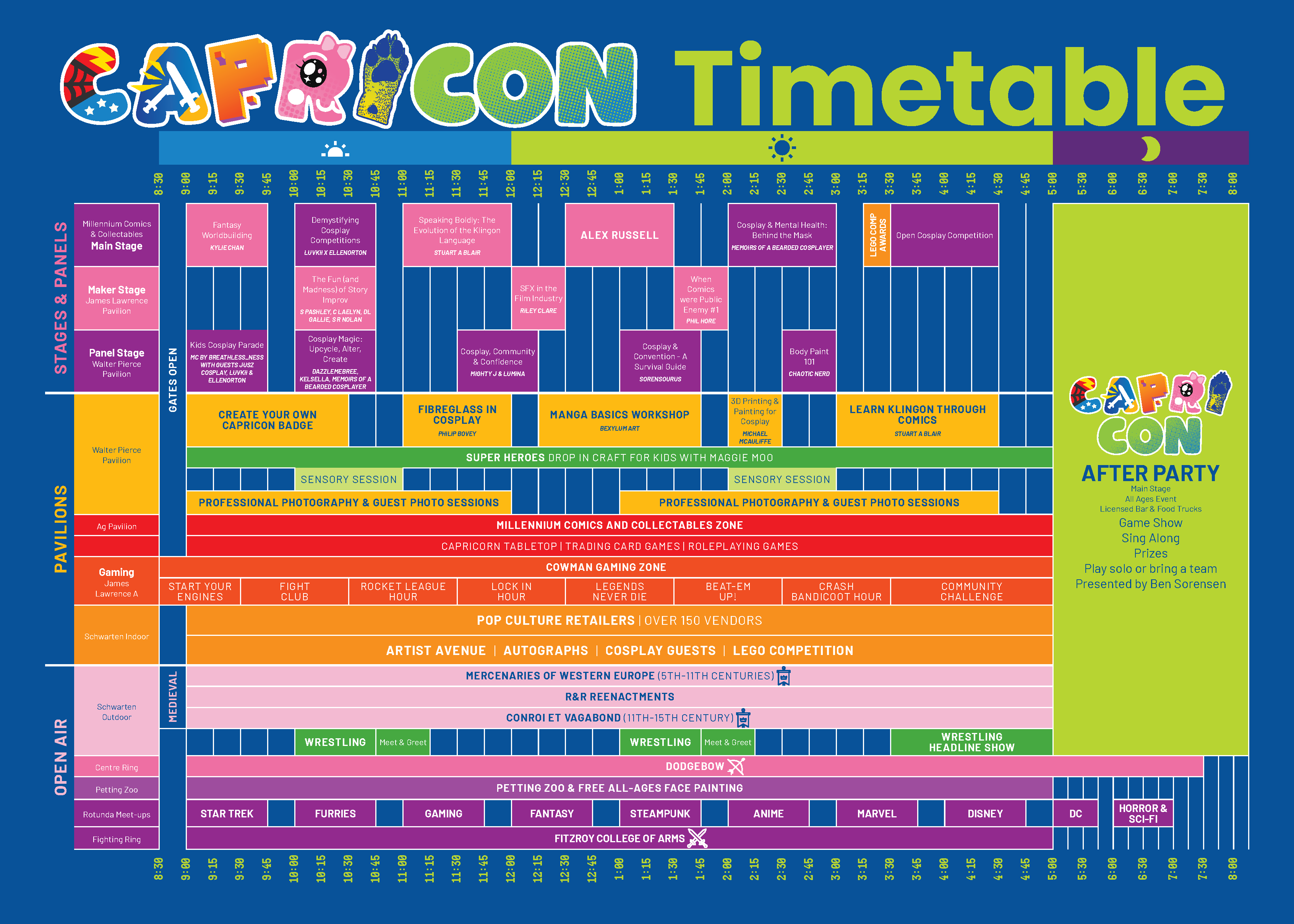Capricon 2026 Timetable